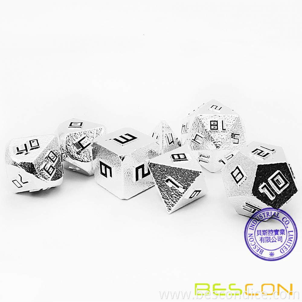 Raw Metal Polyhedral D D Rpg 7 Dice Set 2 Raw Metal Polyhedral D D Rpg 7 Dice Set 2